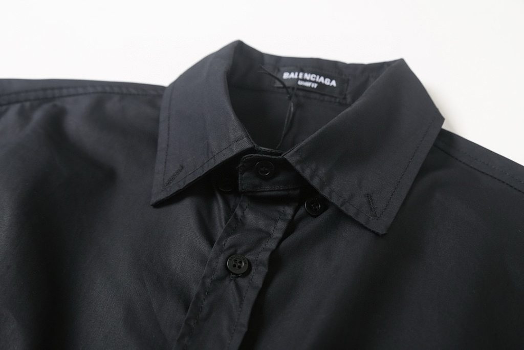 BALENCIAGA バレンシアガ ブラック シャツ 通勤 黄 印花 46/48/50/52 46 48 50 52 ブラック - 画像 3