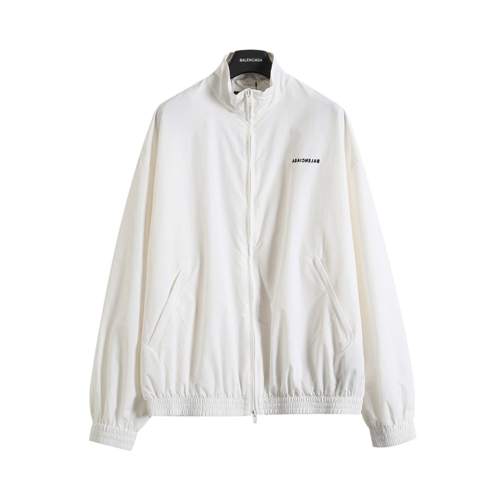 BALENCIAGA バレンシアガ フルジップジャケット ブラック/ホワイト - 画像 3
