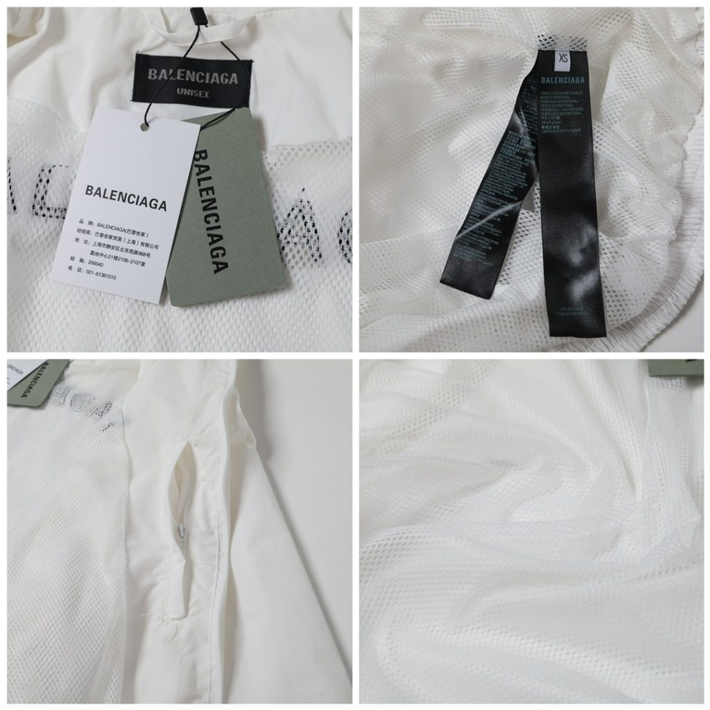 BALENCIAGA バレンシアガ フルジップジャケット ブラック/ホワイト - 画像 8