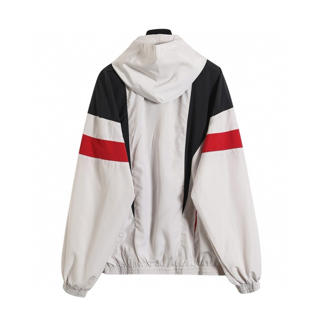 BALENCIAGA バレンシアガ フード付きジャケット 本革 リブ 通勤 通学 全4色 - 画像 2