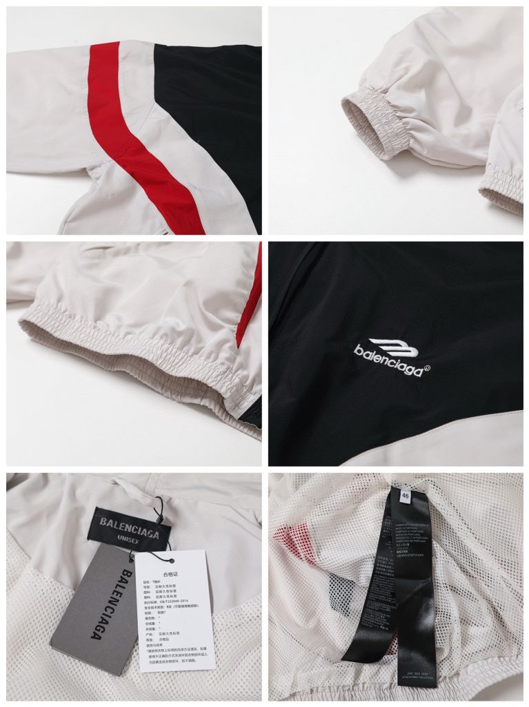 BALENCIAGA バレンシアガ フード付きジャケット 本革 リブ 通勤 通学 全4色 - 画像 7