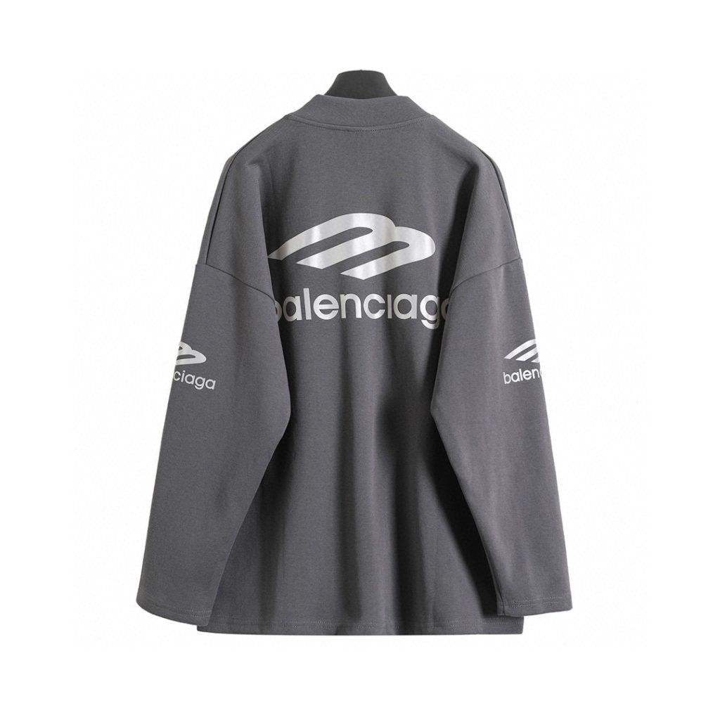 BALENCIAGA バレンシアガ フラットシャツ 3Dプリント Vネック 3色展開 - 画像 5