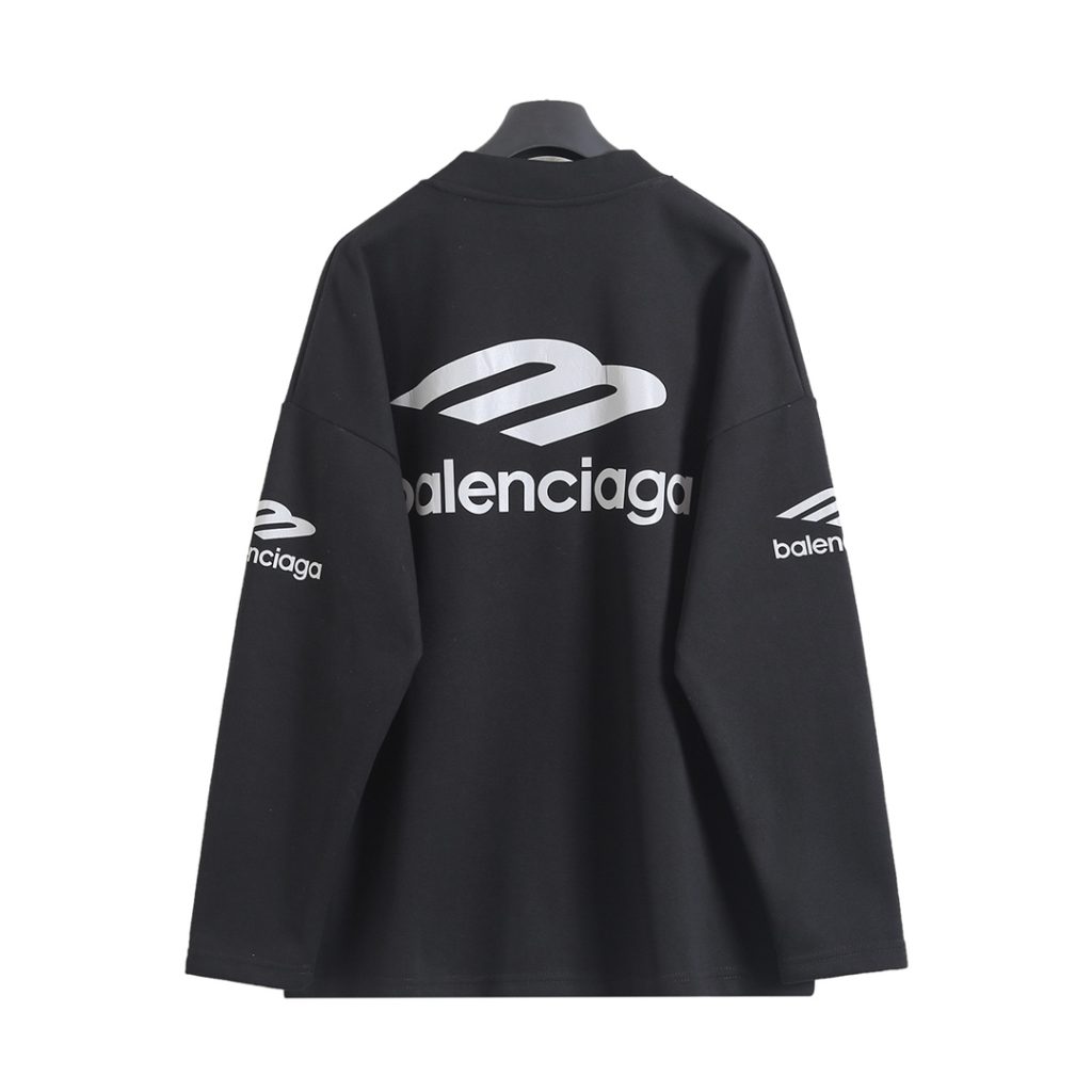 BALENCIAGA バレンシアガ フラットシャツ 3Dプリント Vネック 3色展開 - 画像 7