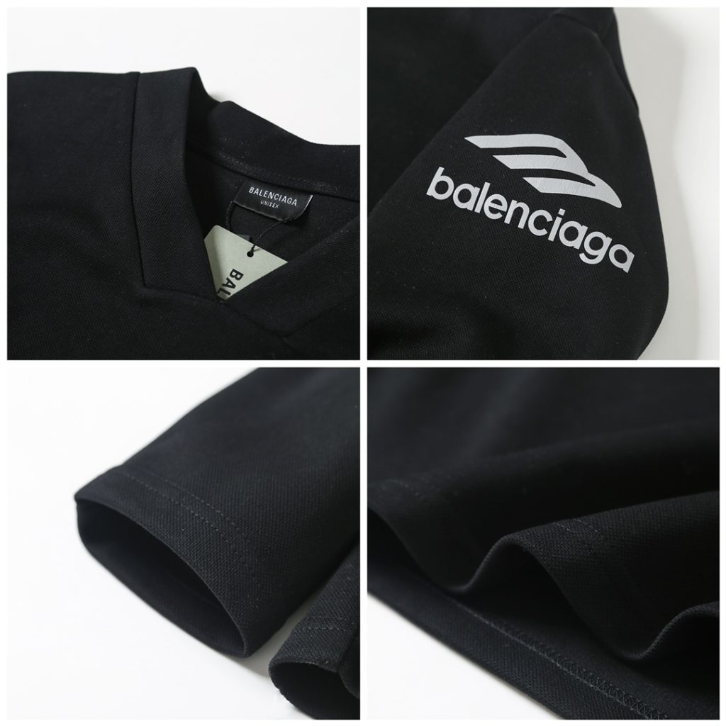BALENCIAGA バレンシアガ フラットシャツ 3Dプリント Vネック 3色展開 - 画像 8