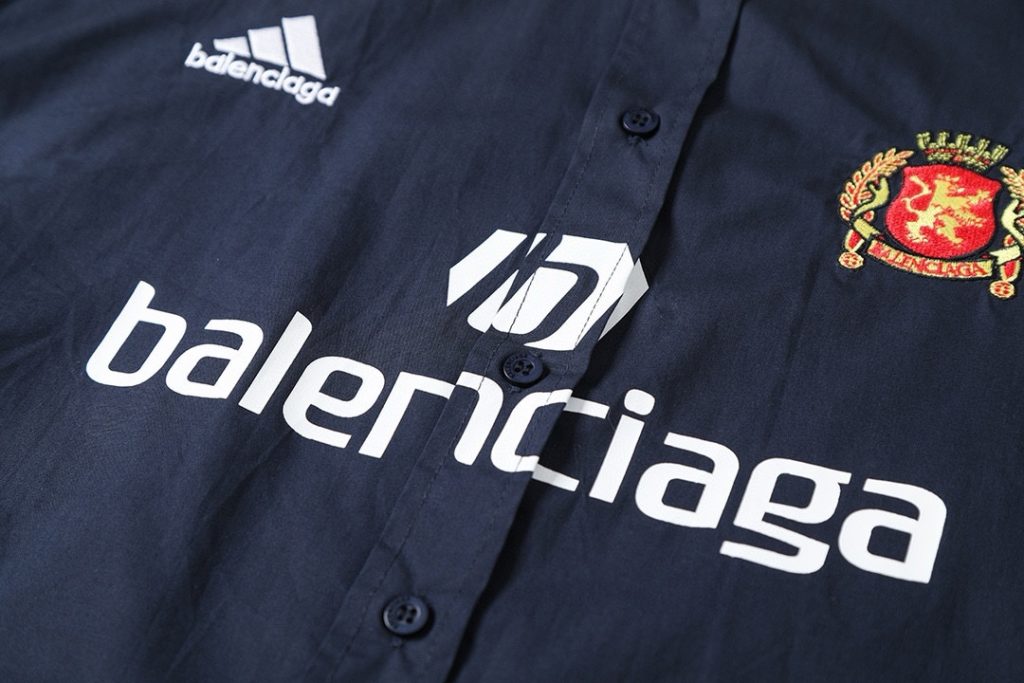 ADIDAS アディダス BALenciaga バレンシアガ フラットシャツ 藏青 全1色 - 画像 4