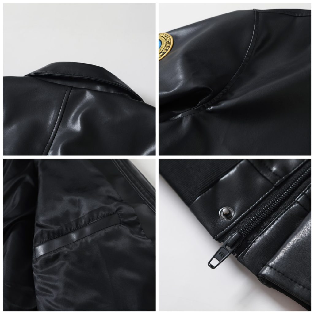 BALENCIAGA バレンシアガ レザー フラップポケット ブルゾン ブラック - 画像 8