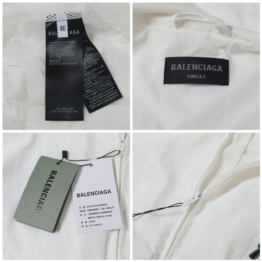 BALENCIAGA バレンシアガ フルジップジャケット パリス刺繍 ブログレ サイズ:46/48/50/52 白色 - 画像 8