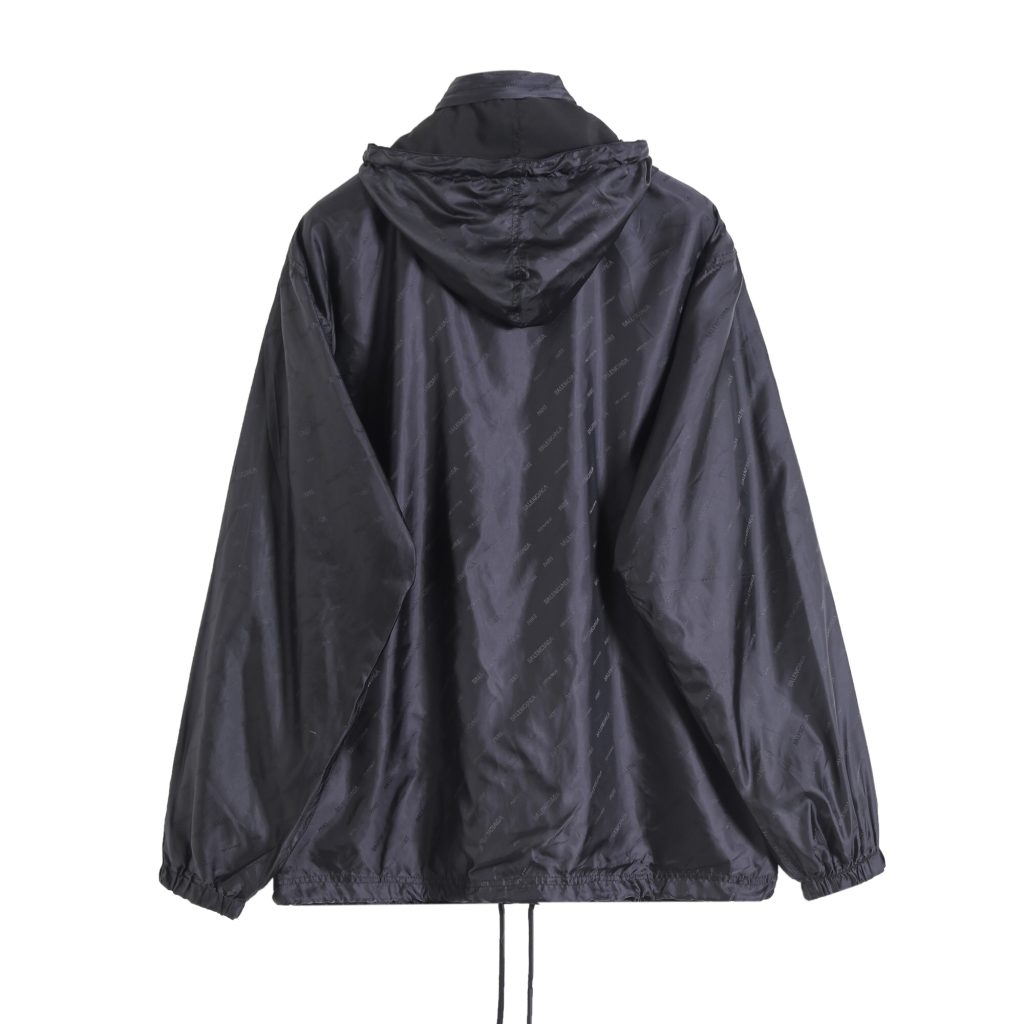BALENCIAGA バレンシアガ フード付きジャケット ブラック - 画像 2