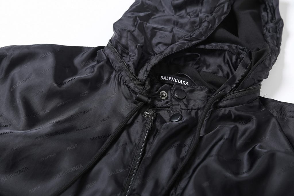 BALENCIAGA バレンシアガ フード付きジャケット ブラック - 画像 4