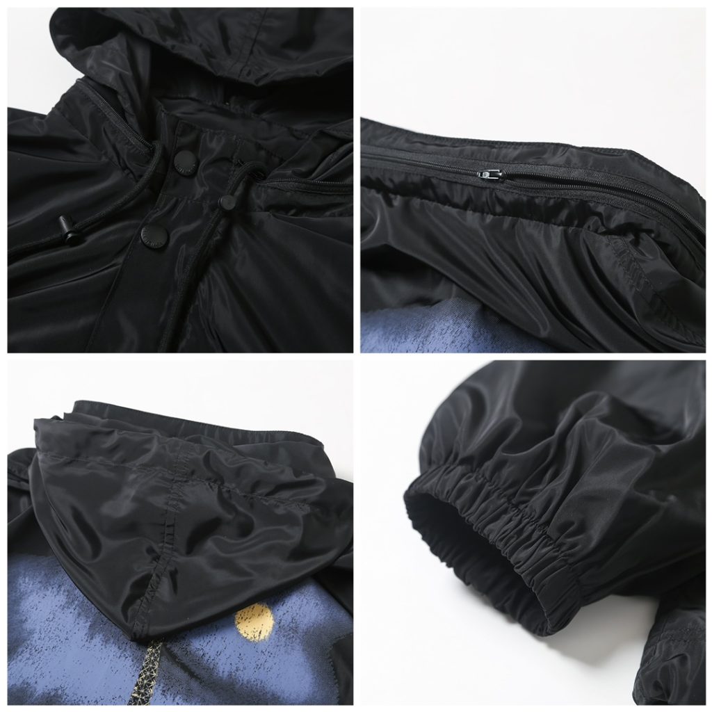 BALENCIAGA バレンシアガ フーディー付きライトウェイトジャケット ブラック - 画像 7