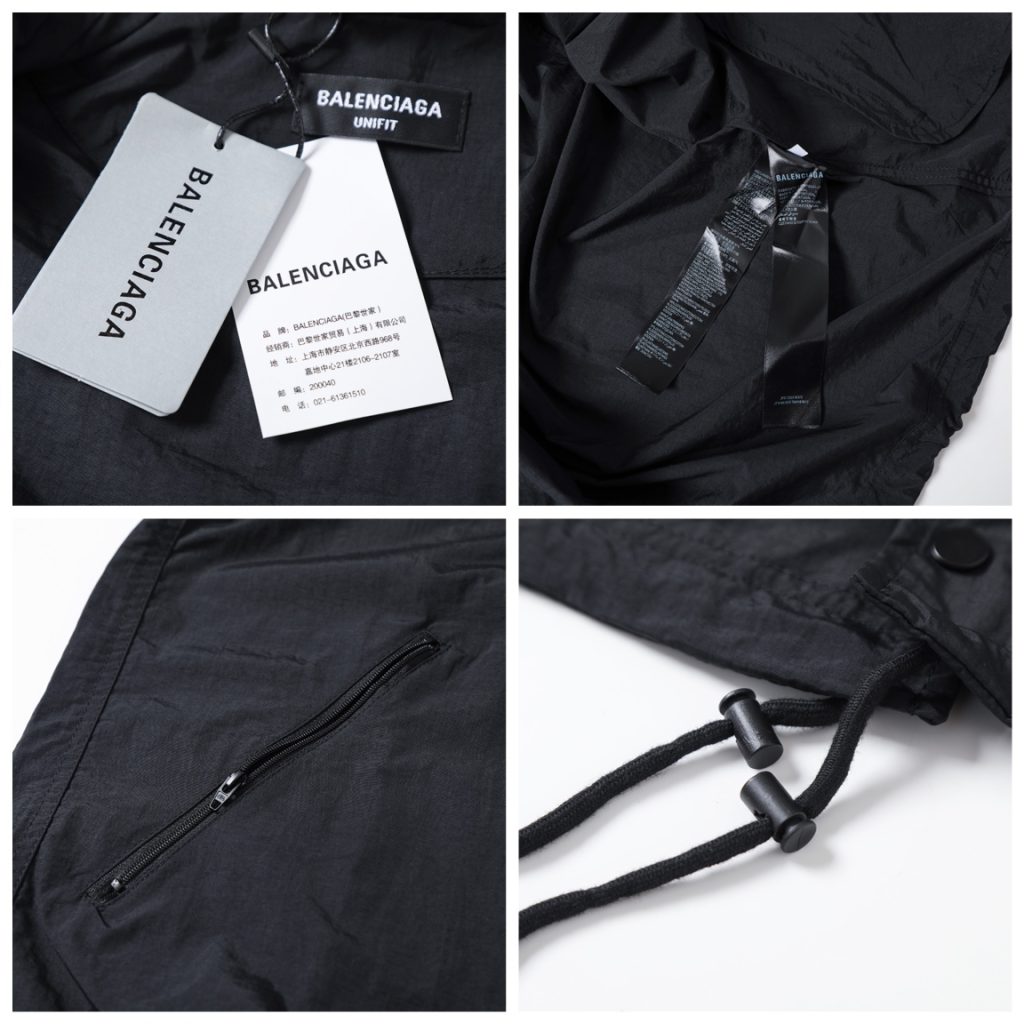 BALENCIAGA バレンシアガ ロゴ フライトジャケット 黒色 - 画像 8