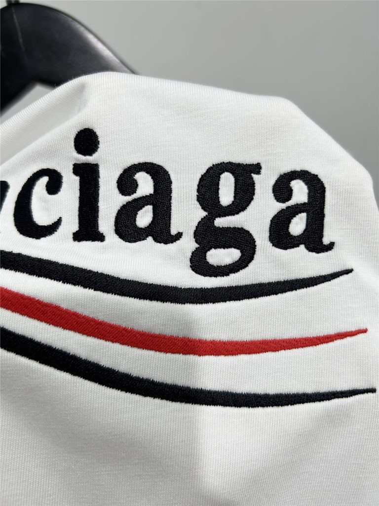 BALENCIAGA バレンシアガ ロングTシャツ バレンシアガ刺繍 ホワイト - 画像 6