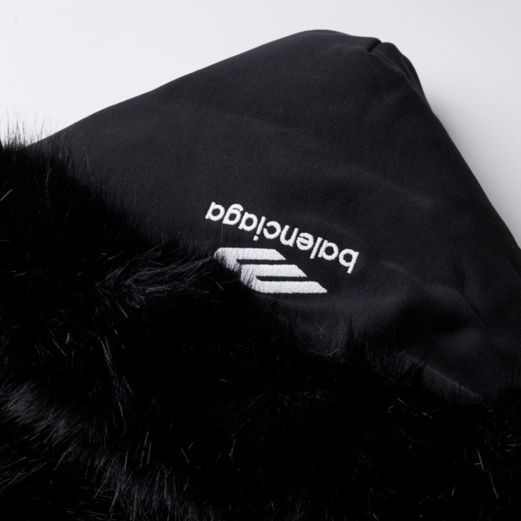 BALENCIAGA バレンシアガ フード付きスウェット オーバーサイズ 本革 ブラック - 画像 4