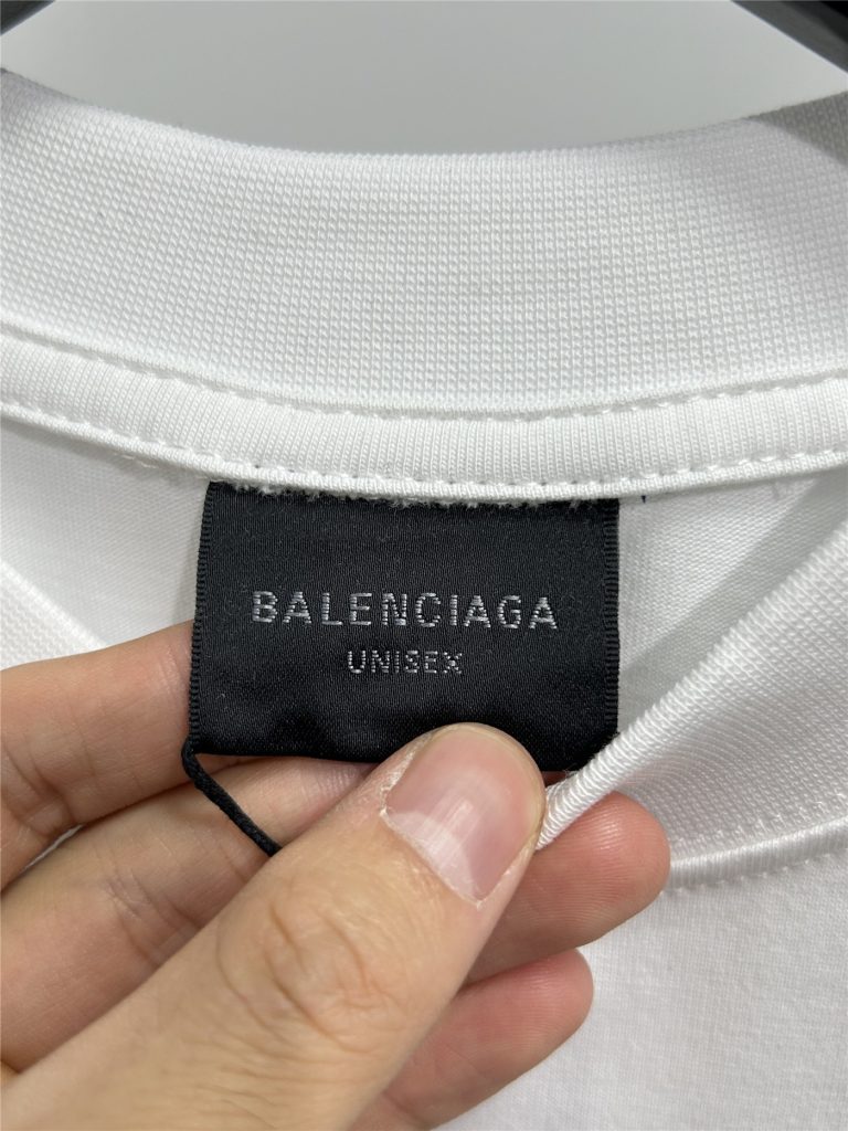 BALENCIAGA バレンシアガ ロングスリーブTシャツ ロゴプリント ブラック ホワイト 全2色 - 画像 7