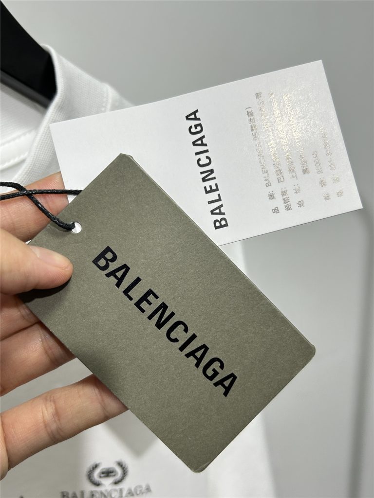 BALENCIAGA バレンシアガ ロングスリーブTシャツ ロゴプリント ブラック ホワイト 全2色 - 画像 8