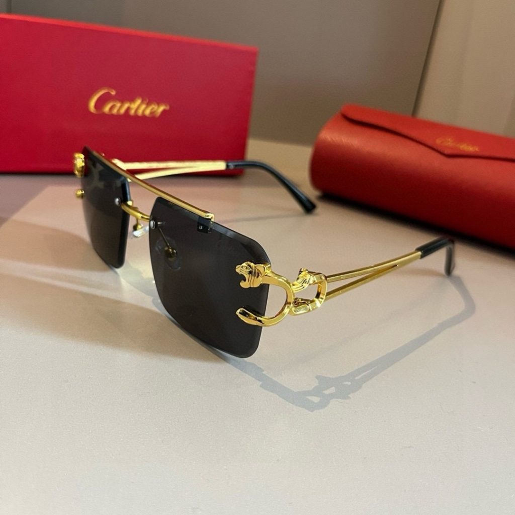 CARTIE カルティエ サングラス カテキア メンズ ブラック メタルフレーム ランナーズ デザイン 限定モデル - 画像 3