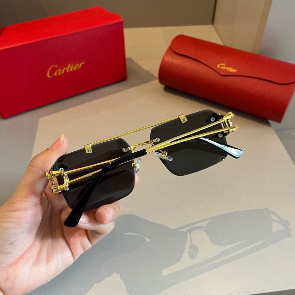 CARTIE カルティエ サングラス カテキア メンズ ブラック メタルフレーム ランナーズ デザイン 限定モデル - 画像 5