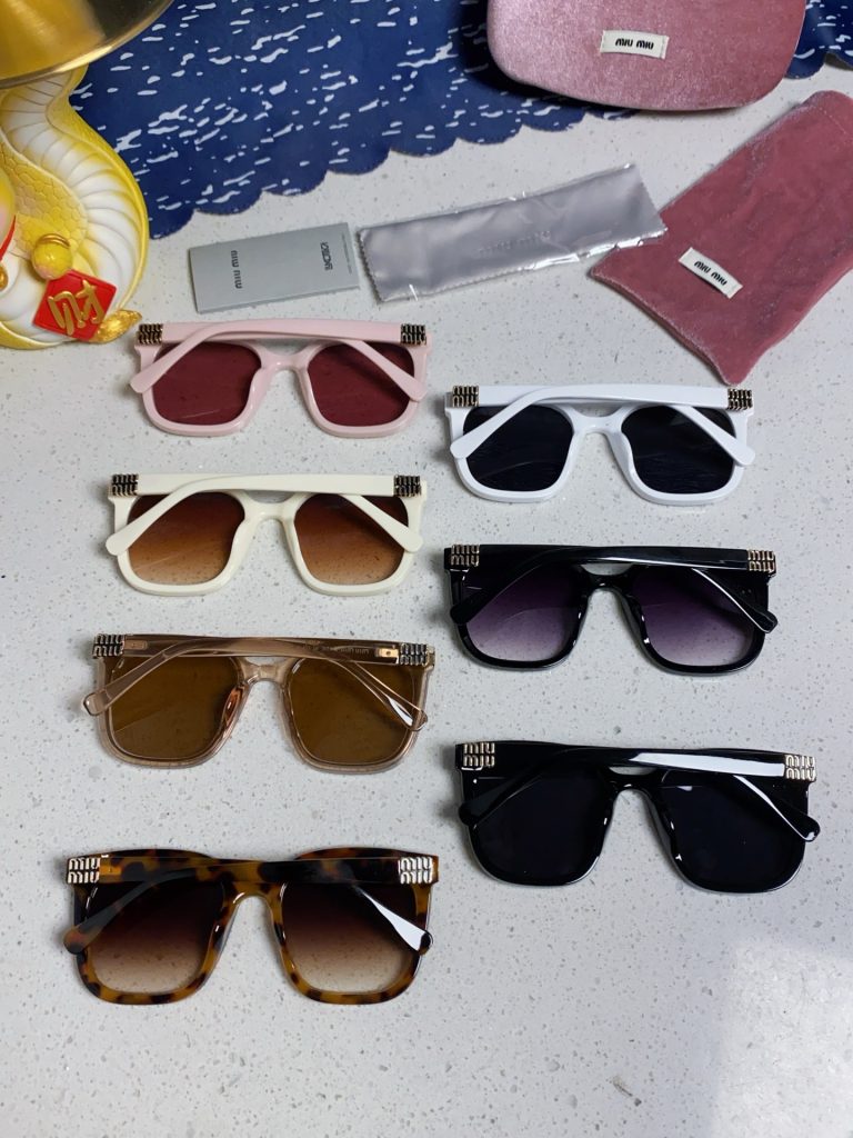 MIU MIU ミウミウ サングラス フラットレンズ 通勤 レディース ブラック 多色展開 - 画像 3