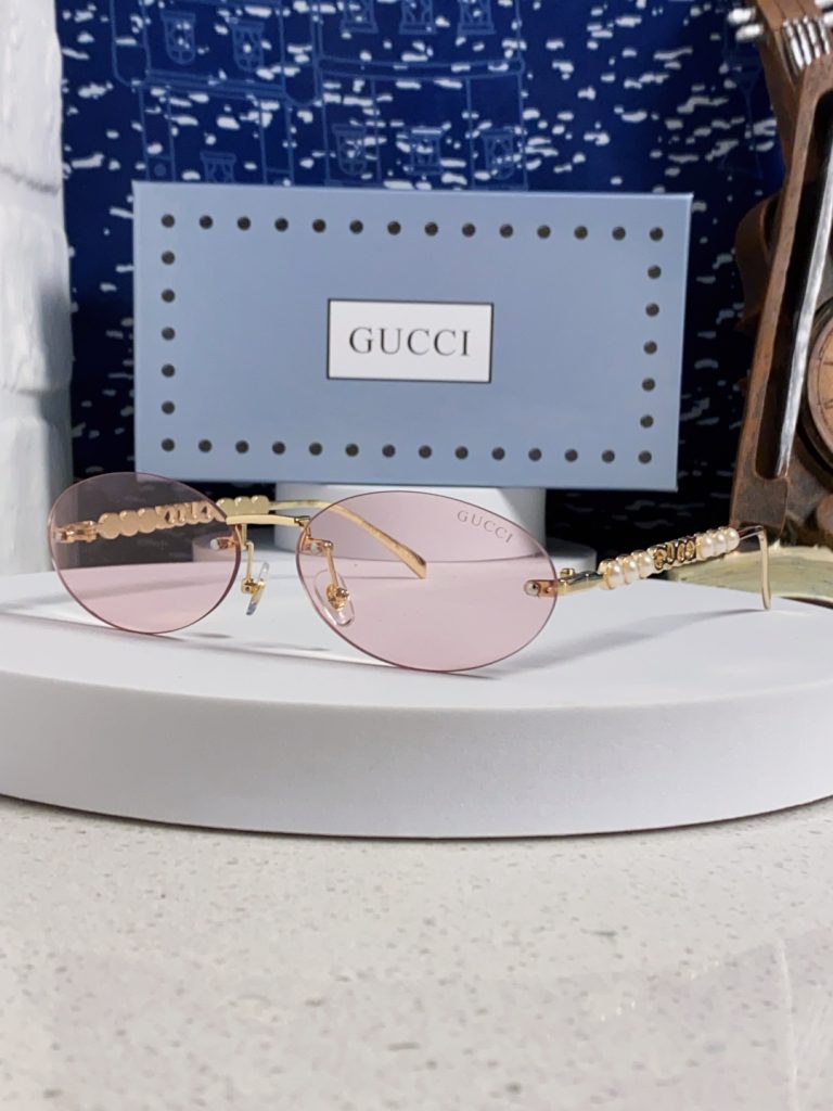 GUCCI グッチ メガネ レディース ウルトラスリム パール フレーム ピンク モデル GG1922 多色展開 - 画像 8