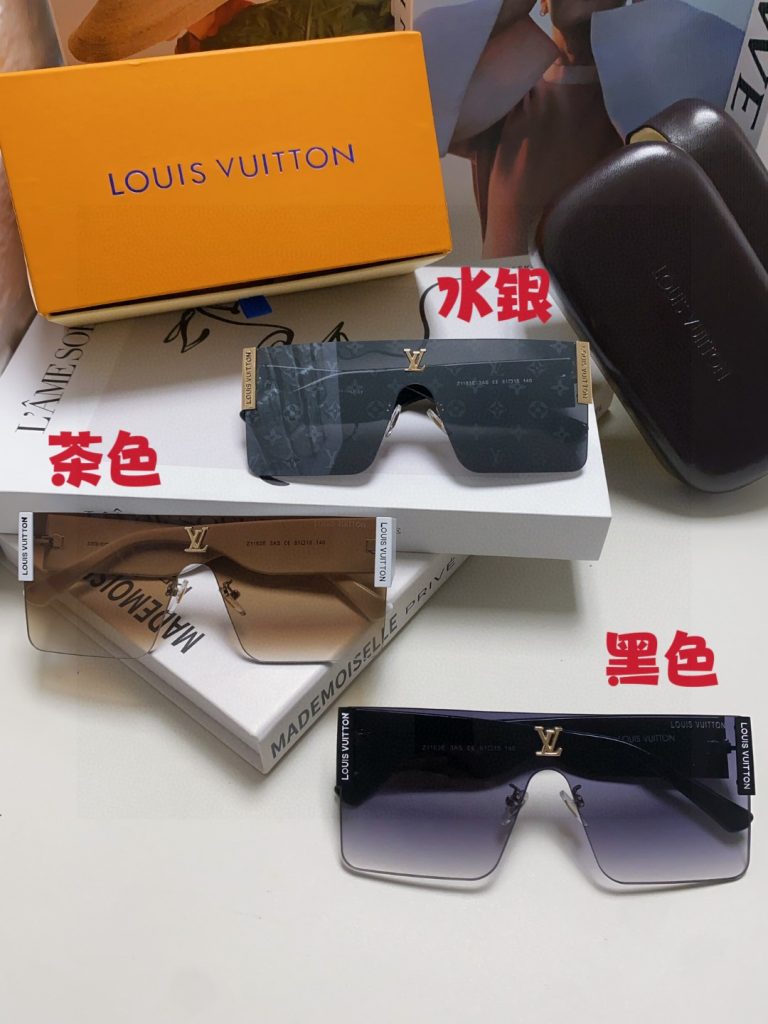 LOUIS VUITTON ルイヴィトン メガネ型サングラス フレーム付き メンズ レディース ブラック ブラウン ホワイト 多色展開 - 画像 2
