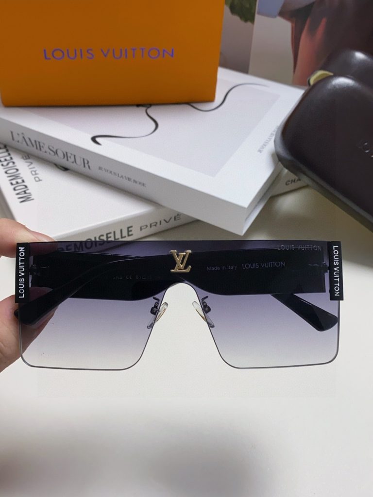 LOUIS VUITTON ルイヴィトン メガネ型サングラス フレーム付き メンズ レディース ブラック ブラウン ホワイト 多色展開 - 画像 5
