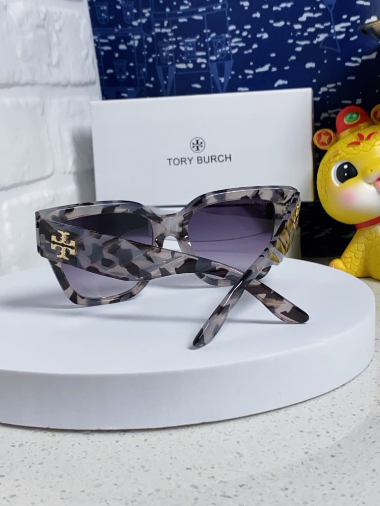 TORY BURCH トーリーバーチ サングラス フレーム型 レディース 大顔 防紫外線 31320 白豹 多色展開 - 画像 5