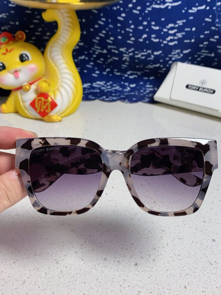 TORY BURCH トーリーバーチ サングラス フレーム型 レディース 大顔 防紫外線 31320 白豹 多色展開 - 画像 6