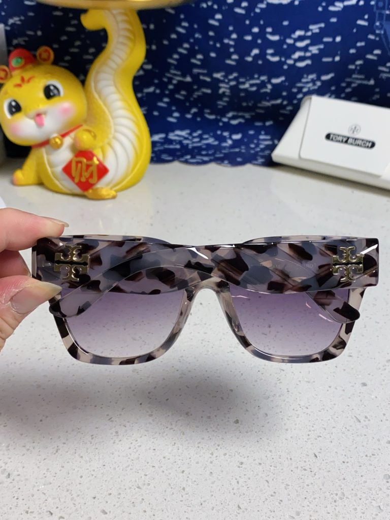 TORY BURCH トーリーバーチ サングラス フレーム型 レディース 大顔 防紫外線 31320 白豹 多色展開 - 画像 7