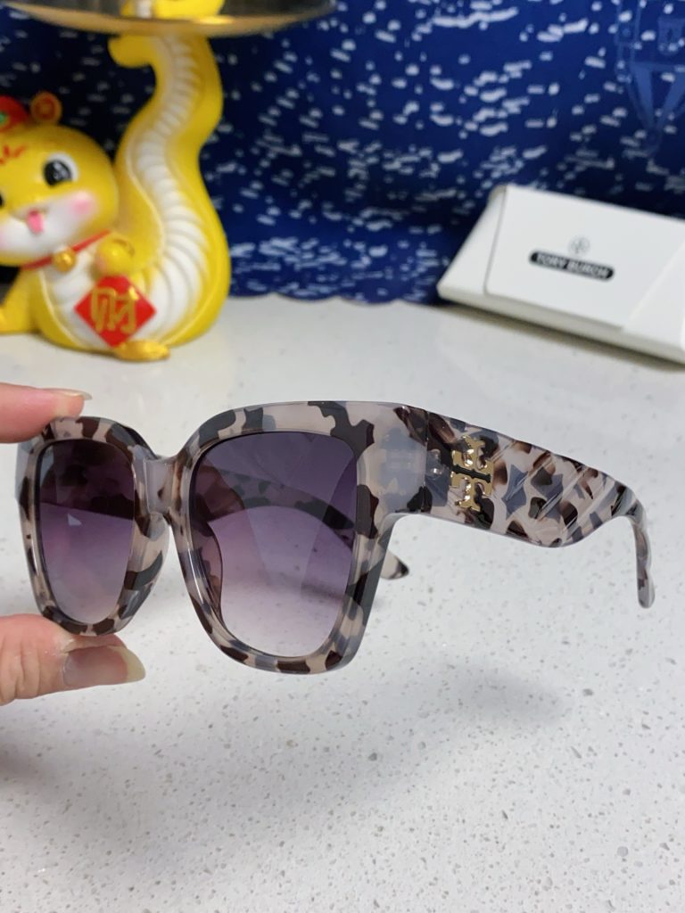 TORY BURCH トーリーバーチ サングラス フレーム型 レディース 大顔 防紫外線 31320 白豹 多色展開 - 画像 8