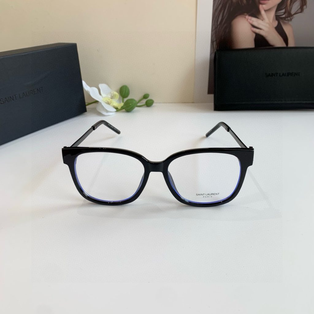 SAINT LAURENT サンローラン メガネ フレーム 丸型 男性用 女性用 ブラック - 画像 5