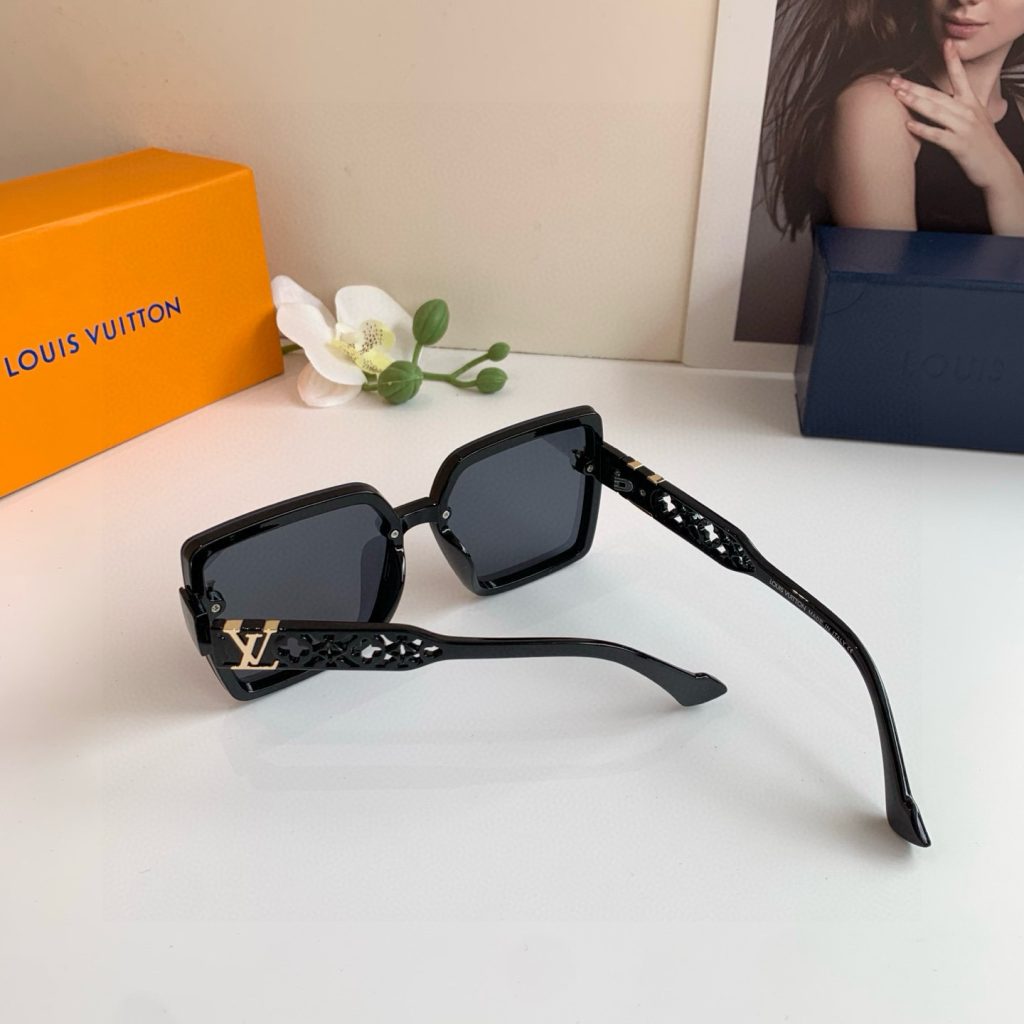 LOUIS VUITTON ルイヴィトン メンズ サングラス フレーム 8368 55 19-142 ブラック - 画像 2