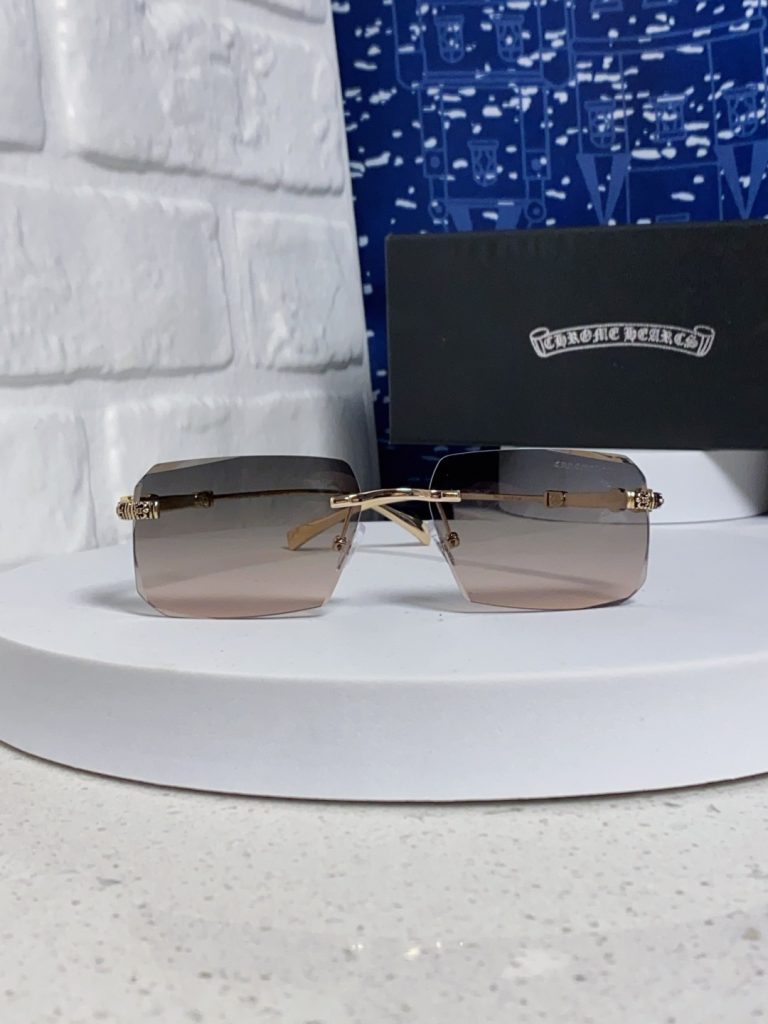 CHROME HEARTS クロムハーツ サングラス メンズ レディース フレームレス オーバル シルバー ブラック 多色展開 - 画像 5