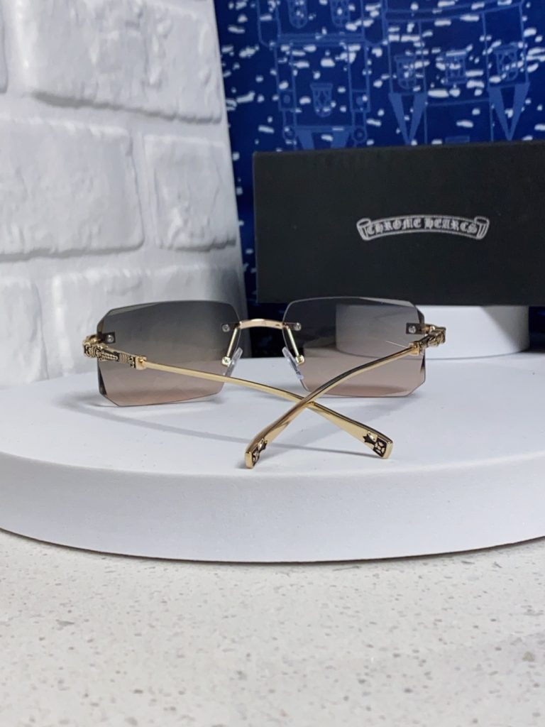 CHROME HEARTS クロムハーツ サングラス メンズ レディース フレームレス オーバル シルバー ブラック 多色展開 - 画像 6