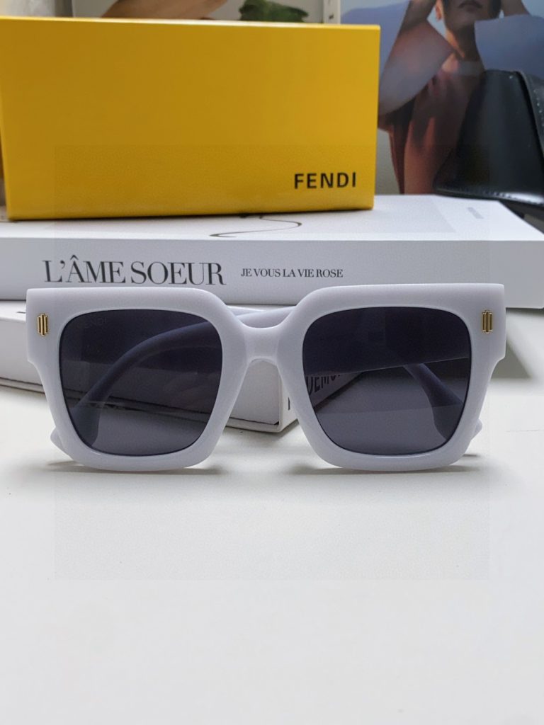 FENDI フェンディ サングラス ファッション レディース メンズ 2025年最新 ホワイト - 画像 7