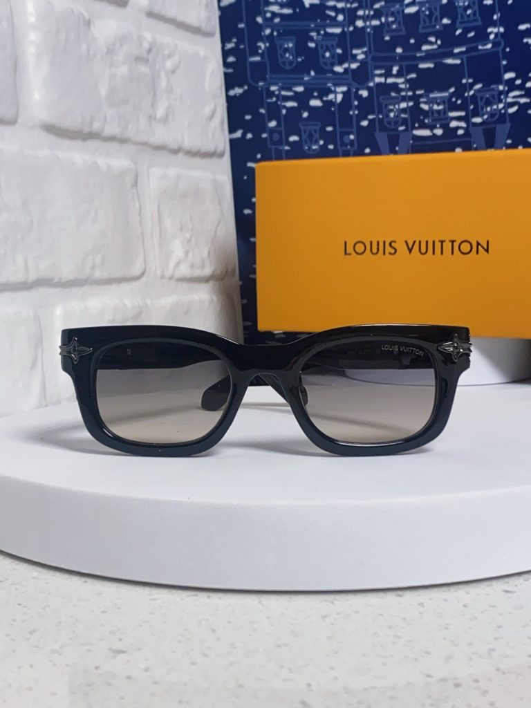 LOUIS VUITTON ルイヴィトン サングラス メンズ レディース ブラック ブルー レトロ フレーム 31370 - 画像 7