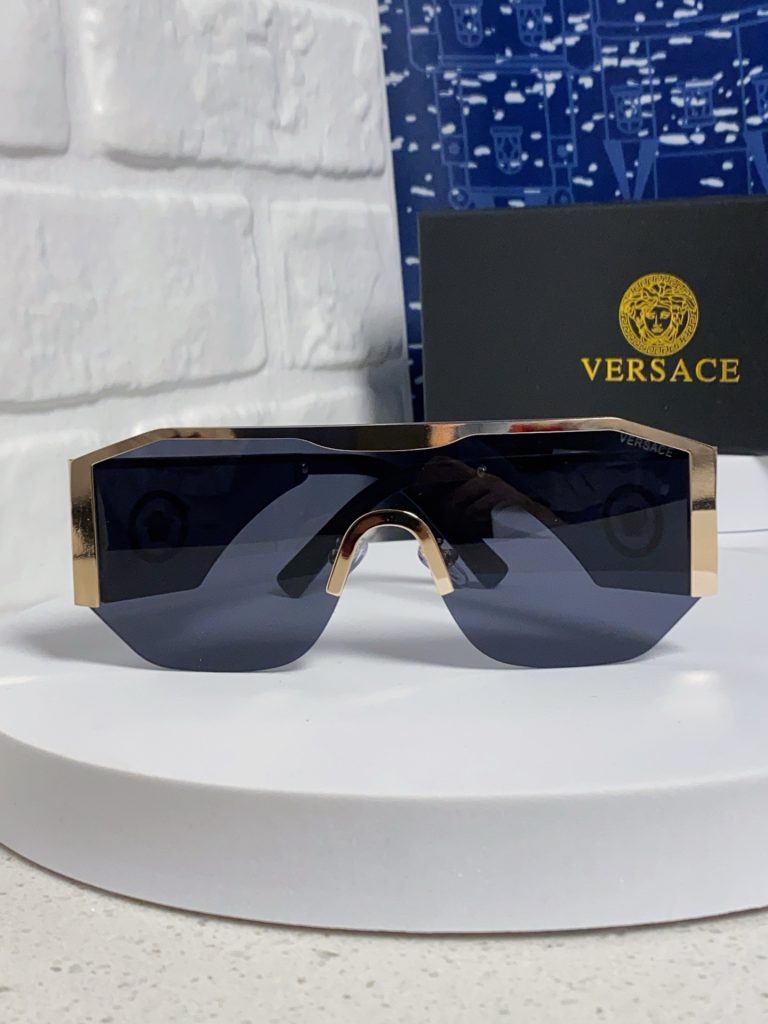 VERSACE ヴェルサーチ サングラス メタルフレーム 多角形 フラットシェイプ メンズ レディース UVカット 31289 全6色展開 - 画像 5