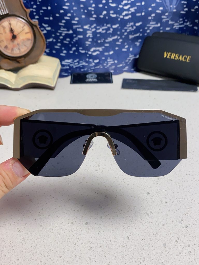 VERSACE ヴェルサーチ サングラス メタルフレーム 多角形 フラットシェイプ メンズ レディース UVカット 31289 全6色展開 - 画像 7