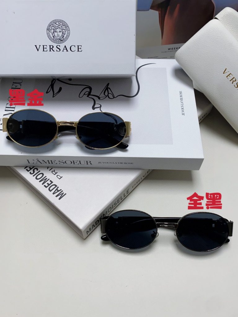 P135 Versace范思哲 新款太 眼 墨 古 尚欧美明星同款休 墨 男女 VES71 - 画像 3