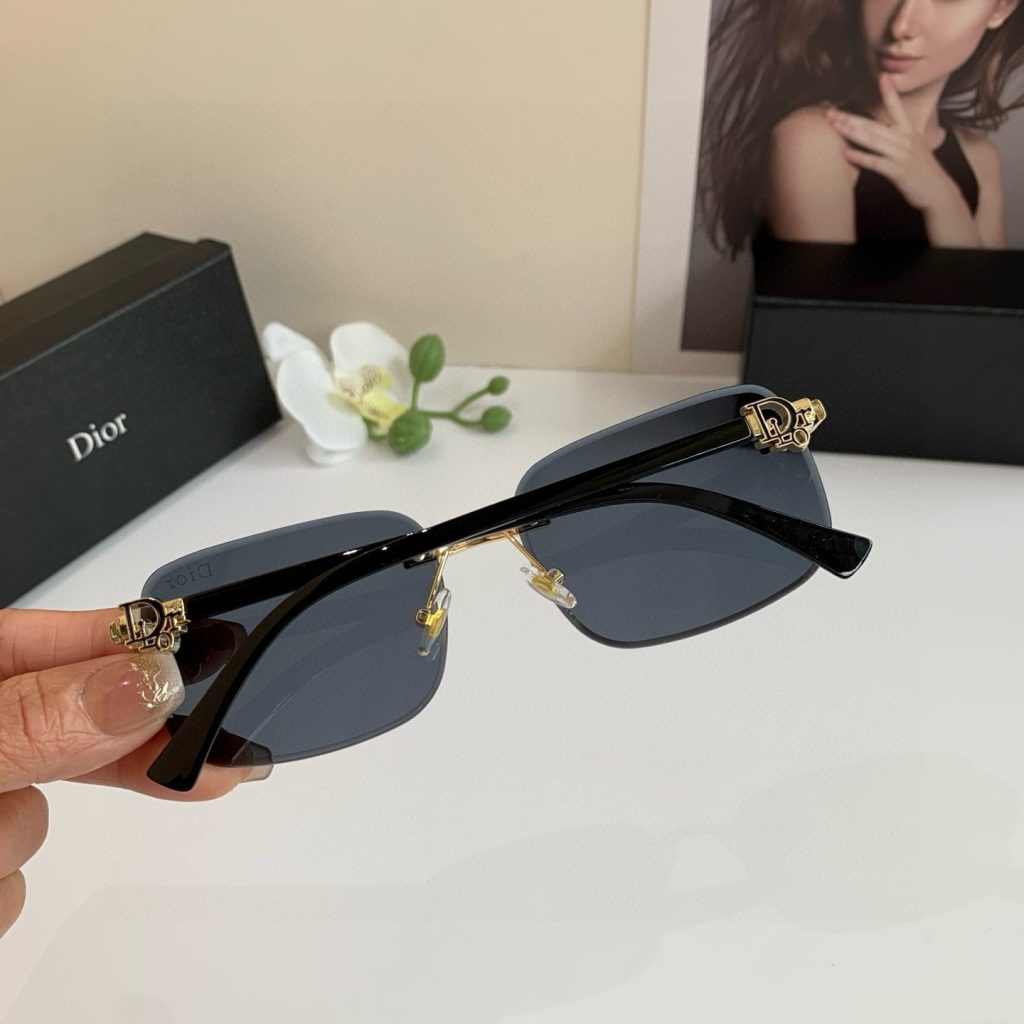 Dior ディオール サングラス 无 框 サングラス 偏光 メンズ レディース ブラック ブラウン 多色展開 - 画像 2