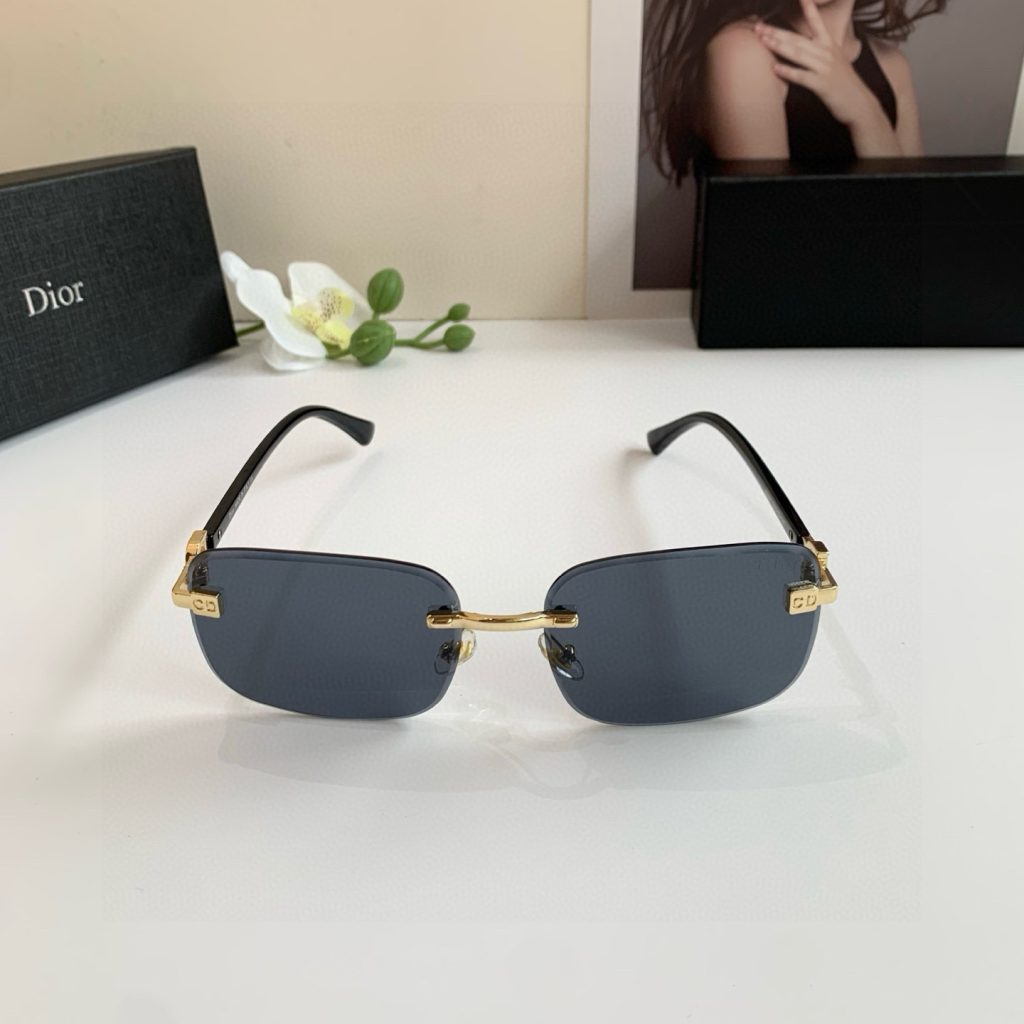Dior ディオール サングラス 无 框 サングラス 偏光 メンズ レディース ブラック ブラウン 多色展開 - 画像 5