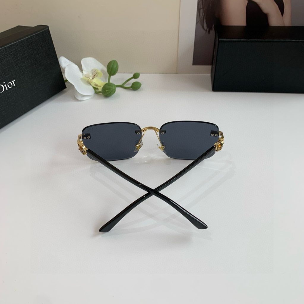 Dior ディオール サングラス 无 框 サングラス 偏光 メンズ レディース ブラック ブラウン 多色展開 - 画像 8