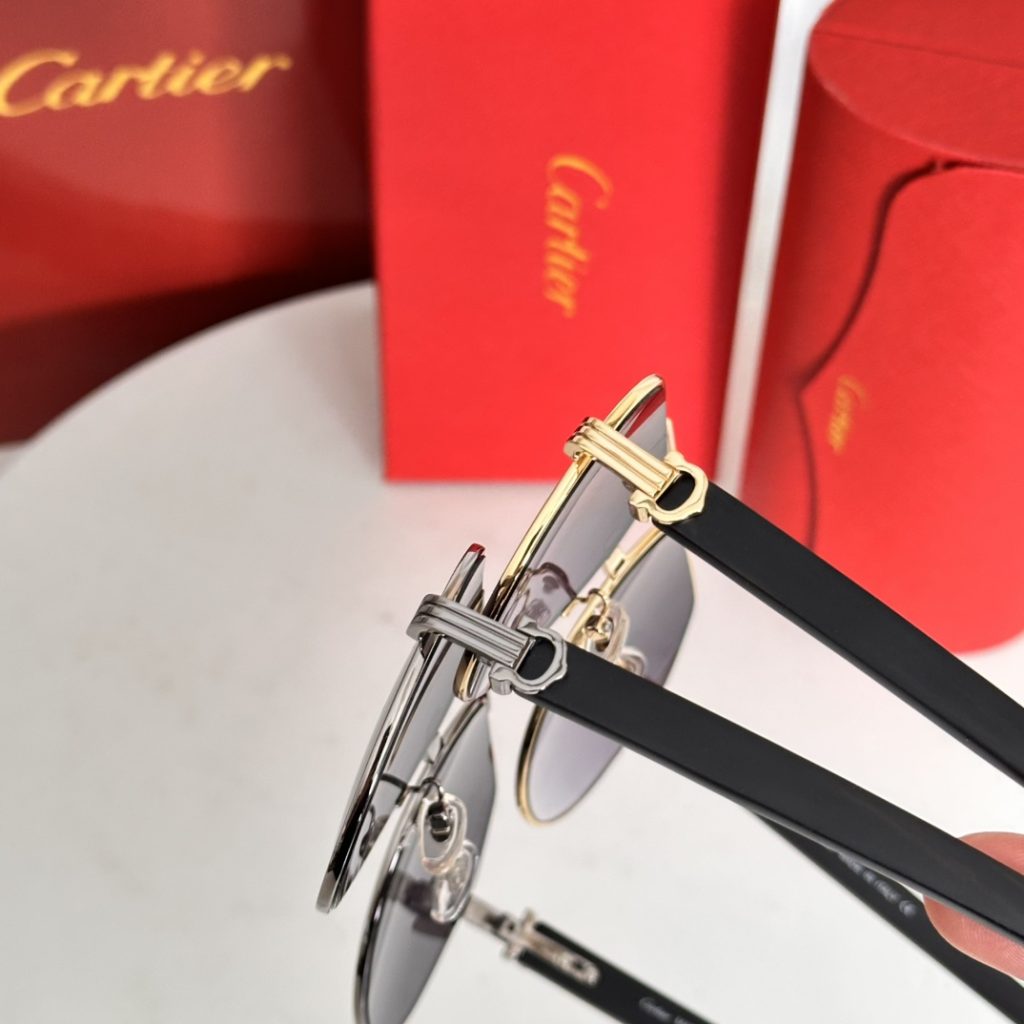 CARTIER カルティエ サングラス CT0272 59口17-145 男性用 メンズ 金属フレーム 6色展開 - 画像 4