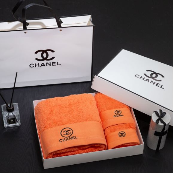 CHANELお風呂グッズ　シャネルタオルセット　シャネルバスタオル3枚セット　デイリータオル　パレオ/湯上がりタオル　家庭用5色 - 画像 6