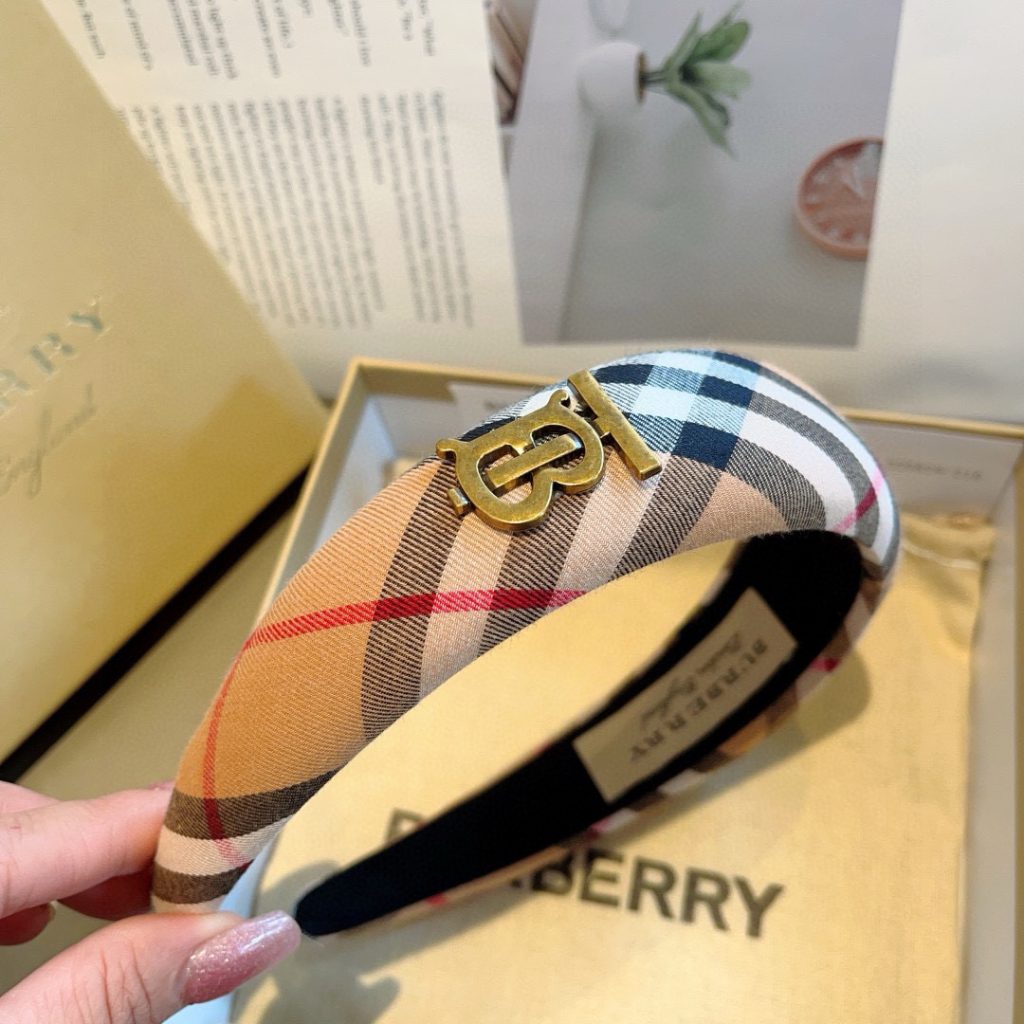 BURBERRY バーバリー ヘアバンド バーバリーロゴ ベージュ 全3色 - 画像 6