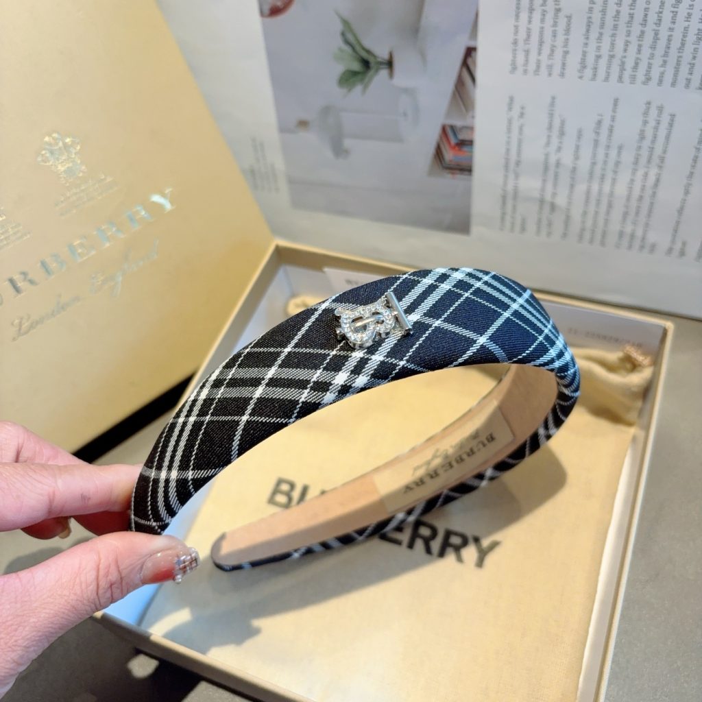 BURBERRY バーバリー ヘアアクセサリー プラットフォームヘッドバンド ブラック 全2色 - 画像 6
