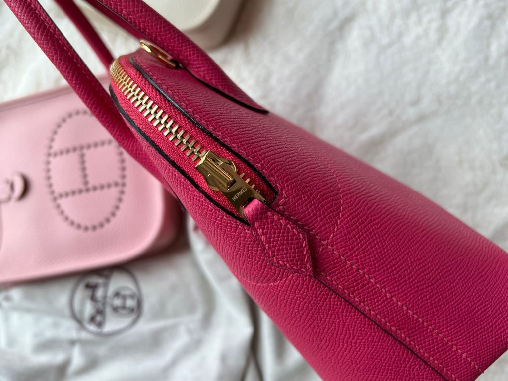 エルメス　Hermes　ボリード27　ローズティリアン　ハンドバッグ　BOLIDE27　完品　ゴールド金具　ショルダーバッグ　ハーフ手縫いセール - 画像 2