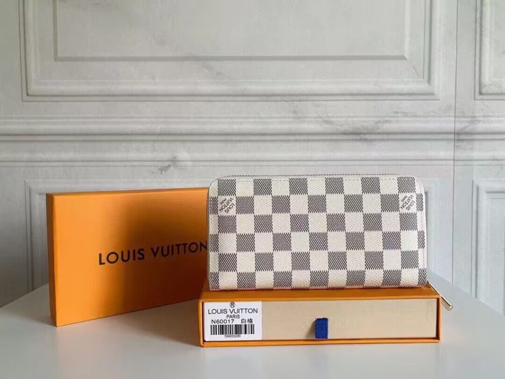 LOUISVUITTON ルイヴィトン ラウンドファスナー長財布 美品 ダミエ ブラック/ブラウン/ホワイト ジッピー・ウォレット 3色 - 画像 3