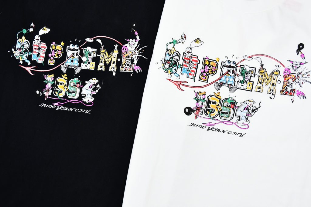 SUPREME スュプリーム メンズ ロゴTシャツ 黒 白 全2色 - 画像 4