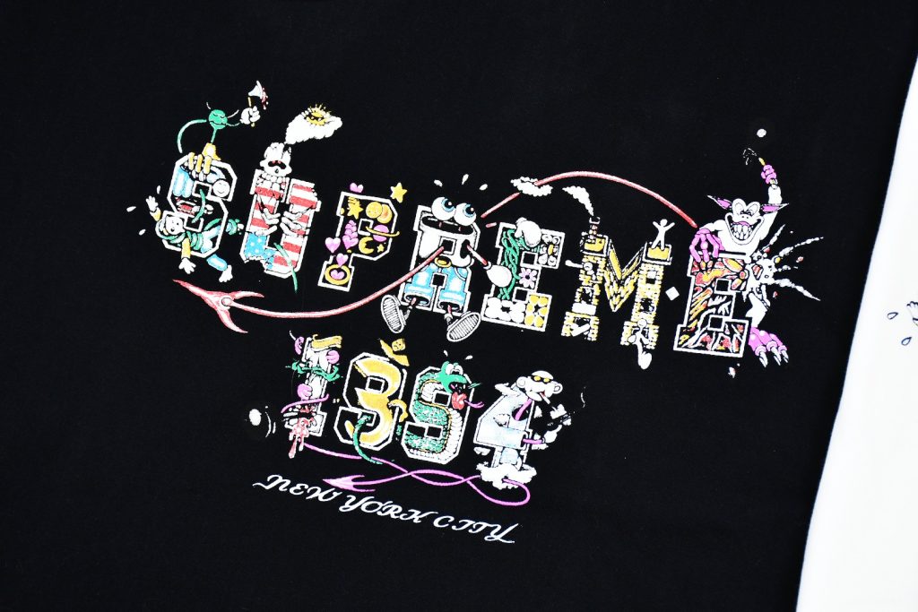 SUPREME スュプリーム メンズ ロゴTシャツ 黒 白 全2色 - 画像 5