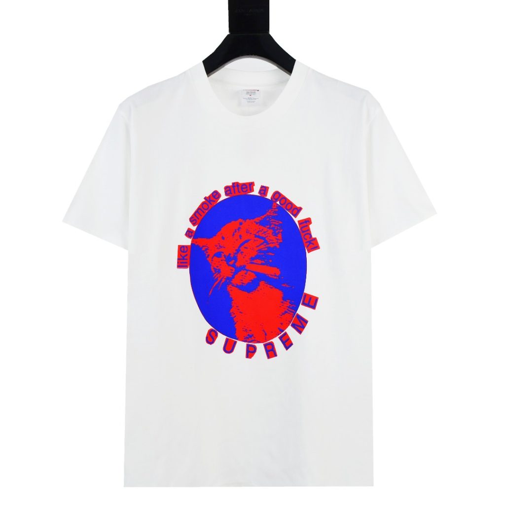 SUPREME スーパー + Tシャツ + スモークTシャツ + ブラック ホワイト レッド ブルー 全4色 - 画像 2